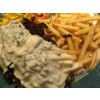 Shoarma schotel met kaas